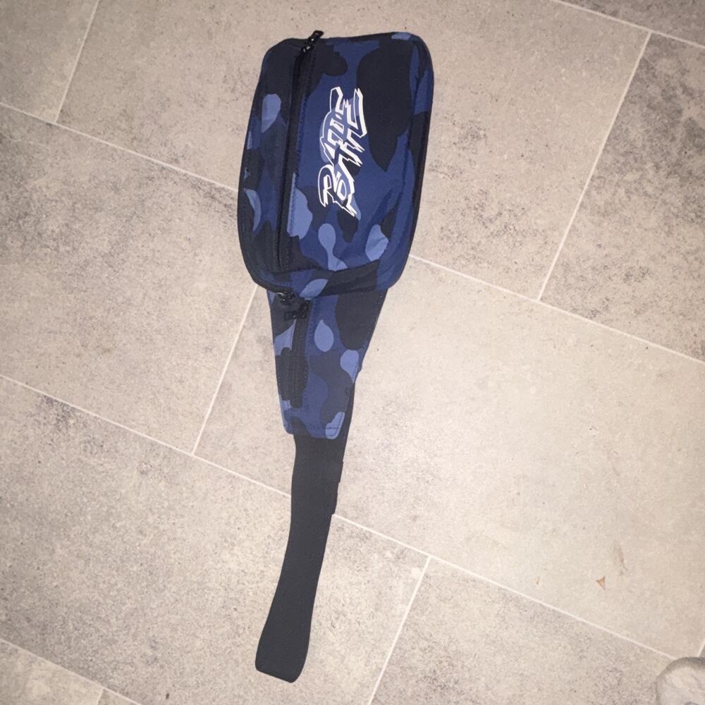 BAPE FANNY PACK CAMO BLUE SHOULDER BAG BATHING APE A BATHING APE